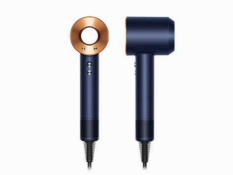 Dyson Supersonic™ Hair Dryer Prussian Blue/Rich Copper | Dyson Secador Dyson, Supersonic Hair Dryer, Dyson Hair, Dyson Hair Dryer, Dyson Supersonic, Prussian Blue, Wide Tooth Comb, Air Tools, Electronic Devices