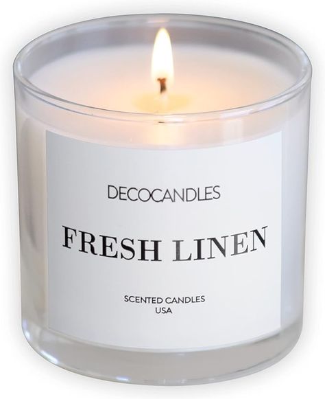 Amazon.com: Urban Concepts by DECOCANDLES - Highly Scented Soy Candle - Long Lasting - Hand Poured in USA (Fresh Linen, 6 Oz.) : Home & Kitchen Urban Concept, Fresh Linen, Handmade Candles, Soy Candle, Hand Poured, Soy Candles, Home Kitchen, Soy Wax, Candle Jars