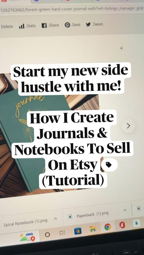 Teelaunch Etsy, How To Make Planners In Canva, How To Make A Template, Diy Buissnes Ideas, Print On Demand Journal, Canva Notebook Designs, Printify Ideas, Sell Journals, Small Business Hacks