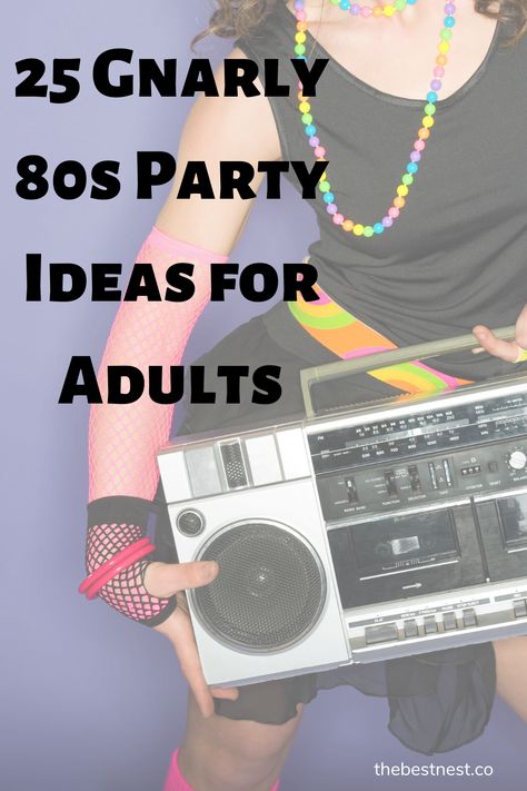 80s parties are the best, here's some great ideas to take your event over the top. 80’s Theme Party Games, 80s Prom Party Food, 1980s Party Games, 80s Themed Birthday Party Ideas For Adults, 80s Games Party, 80s Party Ideas Food, 80s Party Games Adults, 80s Party Activities, 80’s Theme Birthday Party