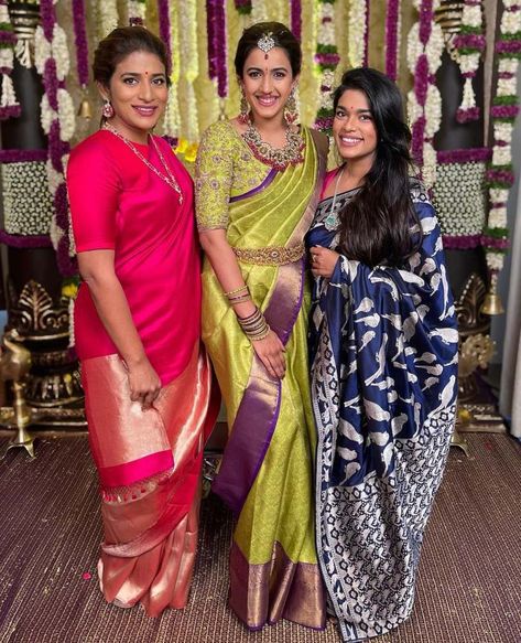 Niharika Konidela, South Indian Bride Saree, Blouses Designs, Bridal Sarees South Indian, Indian Bridal Sarees, Wedding Saree Blouse, Wedding Saree Blouse Designs, Wedding Saree Collection, Half Saree Designs