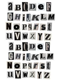 Ransom Letter Aesthetic, Graffiti Font Style, Y2k Fonts, Tattoo Font Styles, Newspaper Letters, Graffiti Fonts, Presentation Ideas For School, Y2k Stickers, Book Art Projects