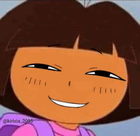 Dora Funny Face, Dora The Explorer Memes Humor, Dora Matching Pfp, Dora Funny Pictures, Dora Aesthetic Profile, Dora Istrazuje, Dora Memes Hilarious, Dora The Explorer Aesthetic, Dora The Explorer Funny