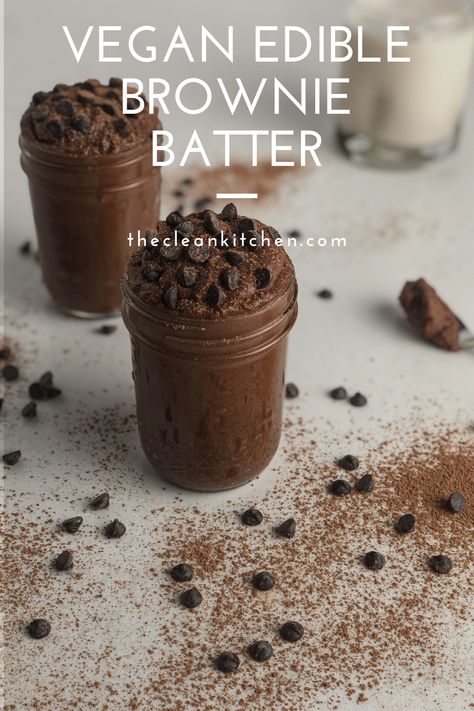 Edible Chickpea Brownie Batter, Avocado Brownie Batter, Chickpea Brownie Batter, Edible Brownie Batter, Raw Vegan Brownies, Chickpea Brownies, Avocado Brownies, Clean Dessert, Inflammation Diet