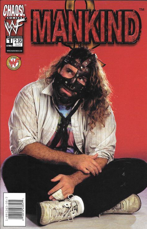 Chaos! Comics WWF Mankind comic book #1 (one shot) from 9/1999. WAM  #Mankind #WWF #WWE #Chaoscomics #prowrestlingcomicbook Mankind Wwe, Wwf Poster, Famous Wrestlers, Wwf Superstars, Wwe Logo, Mick Foley, Wwf Wrestling, Wrestling Posters, Wwe Pictures