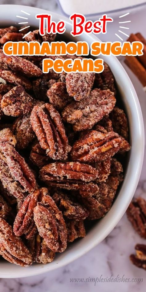 Cinnamon Pecans Crockpot, Cinnamon Covered Pecans, Cinnamon Nuts Recipe Crock Pot, Pecans Cinnamon Sugar, Baked Pecans Brown Sugar, Cinnamon Sugared Pecans, Crockpot Almonds Cinnamon, Cinnamon Coated Pecans, Sugar Cinnamon Pecans