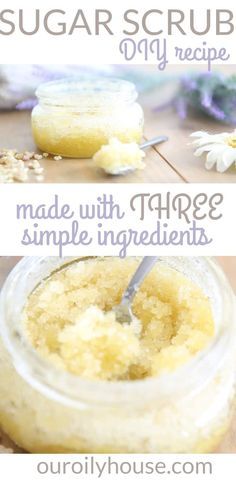 Simple Sugar Scrub Recipe, Simple Sugar Scrub, Sugar Body Scrub Diy, Wax Recipe, Sugar Scrub Homemade Recipe, Scrub Recipe Diy, Oreo Torte, Easy Sugar Scrub, Homemade Sugar Scrub