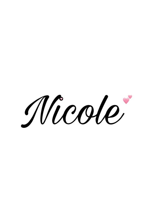 Download this please🙏🏻💕 Nicole Name Aesthetic, Nicole Wallpaper Name Aesthetic, Nicole Wallpaper Name, Nicole Tattoo Name, Nicole Name, Nicole Tattoo, Nicole Aesthetic, Breast Jewelry, Tattoo Names