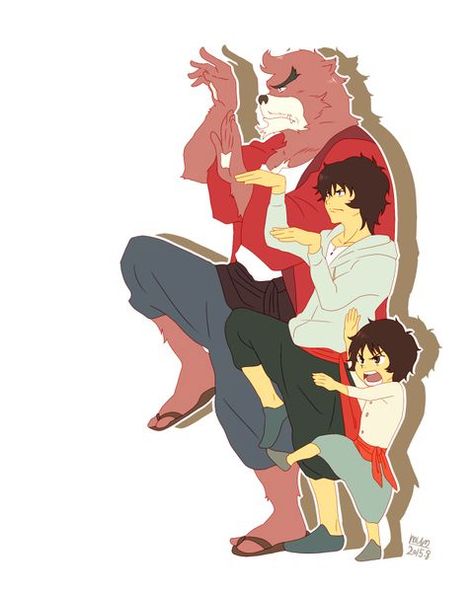 Bakemono no Ko>  this anime was so beautiful, so touching, amazing!! Pantheon Lol, The Boy And The Beast, Studio Chizu, Japan Animation, Mamoru Hosoda, Wolf Children, Japanese Film, Style Anime, Japanese Animation