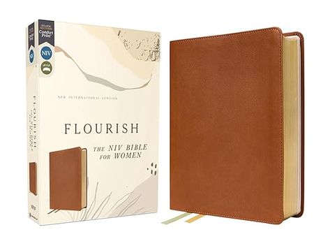 Flourish: The NIV Bible for Women, Leathersoft, Brown, Comfort Print: Zondervan, Livingstone Corporation: 9780310462484: Amazon.com: Books Bible For Women, Attributes Of God, Leather Bible, Niv Bible, Reflection Questions, Bible Translations, Livingstone, Bible Devotions, See Yourself