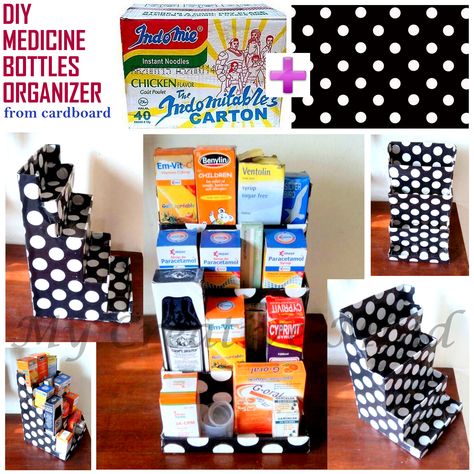 DIY Medicine Bottles Organizer     #DIY #Craft #Handmade #Art #Cardboard #Medicine #Organizer #Drugs #Rack #Recycle #Upcycle #Ideas #Easy #Carton #Ideas #Cheap #Declutter Diy Medicine Organizer, Pill Bottle Crafts, Medicine Organizer, Diy Medicine, Pill Bottle, Organizer Diy, Medicine Organization, Upcycle Ideas, Medicine Boxes