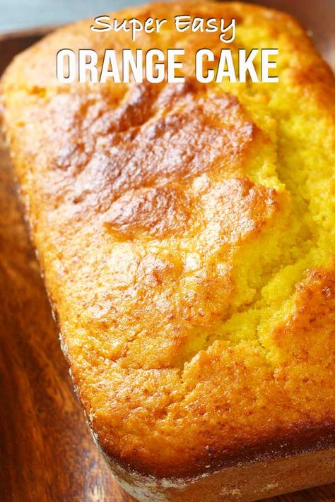 Easy Orange Cake Recipe, Orange Blender Cake, Orange Cake Recipe Easy, Orange Cake Easy, Orange Recipe, Quick Cake, Orange Cake Recipe, Torte Cupcake, Salty Cake