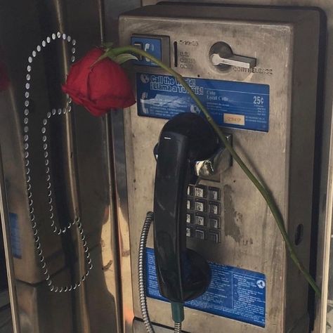 Sad Art on Instagram: “my new profile picture, I hope it sends you good vibes🥀” Telephone Booth, Grunge Vibes, Grunge Photography, Aesthetic Grunge, Grunge Aesthetic, A Rose, Landline Phone, Good Vibes, Just In Case