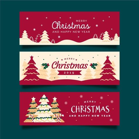 Banner Christmas Design, Christmas Banner Design, Christmas Header, Christmas Illustration Design, Christmas Graphic Design, Hand Drawn Christmas, Banner Christmas, Christmas Vector, Christmas Flyer