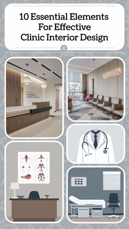 10 Essential Elements for Effective Clinic Interior Design Minimalist Clinic Interior Design, Exam Room Design Medical, Small Laboratory Design, Speech Therapy Clinic Interior Design, Mental Health Clinic Interior Design, Small Clinic Design, Medical Clinic Design Interiors, Hospital Decor, Medical Clinic Design