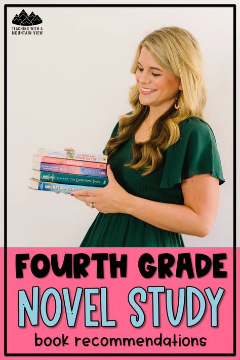 4th Grade Novel Study Books - Teaching with a Mountain View 5th Grade Books, One And Only Ivan, Study Books, The Lightning Thief, 5th Grade Reading, Novel Study, Independent Reading, Grade Book, Novels To Read