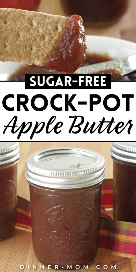 apple butter Keto Apple Butter Recipe, Apple Recipes Sugar Free, Sugar Free Sauce Recipes, Crock Pot Apple Recipes, Apple Recipes That Freeze Well, Sugar Free Canning Recipes, Keto Apple Butter, Crockpot Apple Butter Recipe, Sugar Free Apple Butter