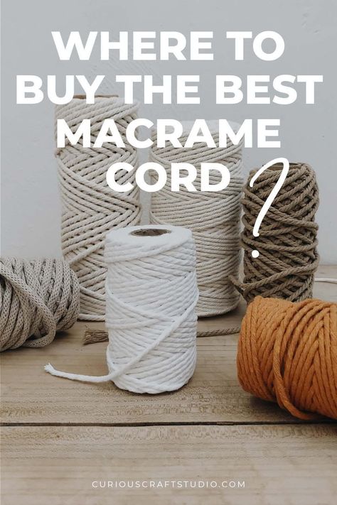 Braided Macrame Cord, Macrame Items That Sell Well, Macrame Studio Ideas, Crocheting With Macrame Cord, Things To Make With Macrame Cord, Best Macrame Cord, Macrame Thread & Yarn, Macrame Design Tutorials, Yarn Macrame Diy