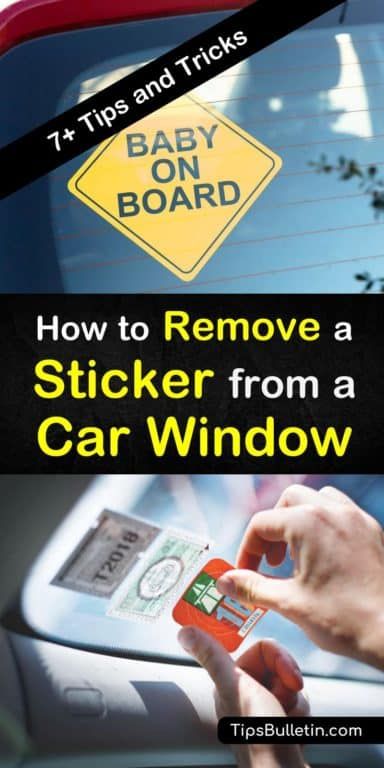 Remove stickers and sticker adhesive from car windows in a few simple steps using a hairdryer or ice. Peel off those stickers with ease using nail polish remover, Goo Gone, WD-40 or everyday window cleaner. #stickerremover #car #windowstickerremover How To Remove Bumper Stickers From Car, How To Remove Stickers From Car Windows, Get Stickers Off, Remove Sticker Residue, Arm And Hammer Super Washing Soda, Remove Stickers, Goo Gone, Cleaning Painted Walls, Car Things