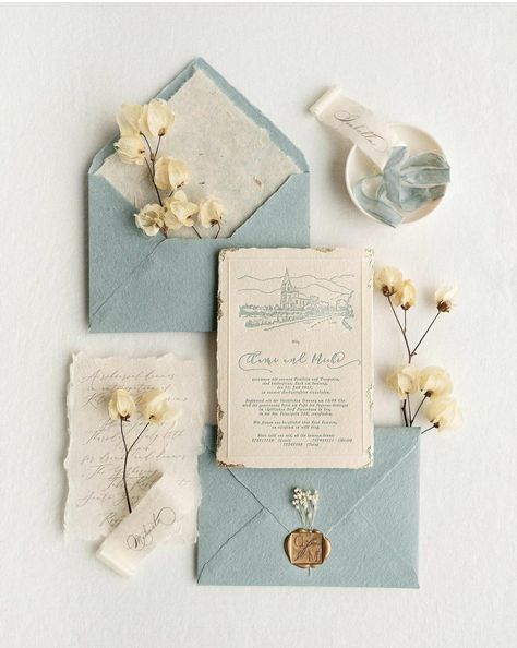 Dare To Dream, Wedding Invitation Inspiration, Our Anniversary, Letterpress Wedding, Luxury Weddings, Blue Wedding Invitations, Invitation Inspiration, Invitation Card Design, Wedding Mood