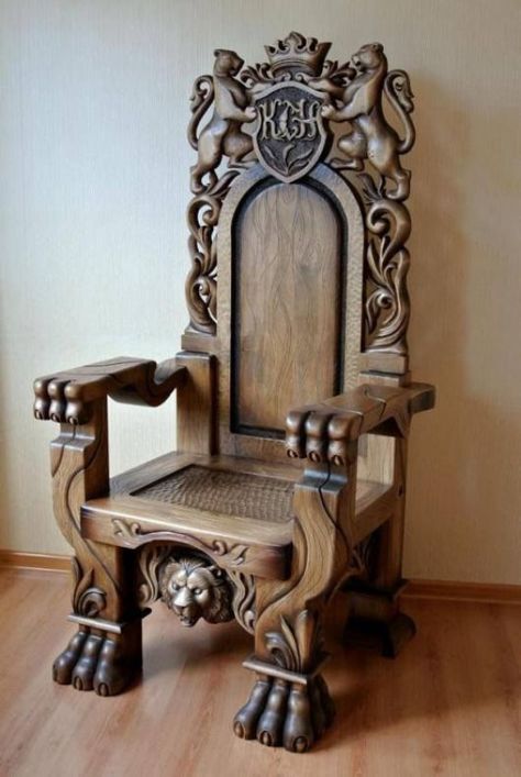 Maharaja Chair, Animal Furniture, King Chair, Medieval Furniture, Gothic Furniture, Indian Furniture, Carved Furniture, Room Setting, Victorian Furniture