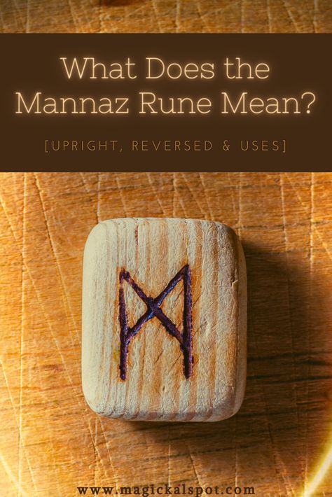 In this article, we'll learn What Does the Mannaz Rune Mean (upright and reversed) and we'll also learn more about its magickal uses. Raidho Rune, Mannaz Rune, Spirit Animals Series, Younger Futhark, Runes Meaning, Rune Reading, Spirit Animal Meaning, Higher Vibration, Divination Runes