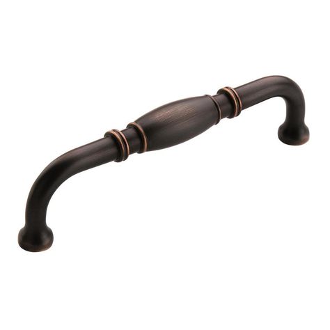 Amerock Granby 5-1/16 in (128 mm) Center-to-Center Oil-Rubbed Bronze Cabinet Drawer Pull-BP55244ORB - The Home Depot Oil Rubbed Bronze Cabinet Pulls, Bronze Cabinet Pulls, Rustic Hardware, Bronze Cabinet, Cabinet Hardware Pulls, Kitchen Cabinet Hardware, Bronze Hardware, Handle Cabinet, Bath Hardware