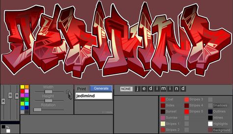 Image of The Graffiti Creator - JediMind Graffiti Creator, Graffiti Fonts, Graffiti Font, Graffiti Designs, Art Lessons, Make Your Own, Graffiti, Scrapbooking, Make Your