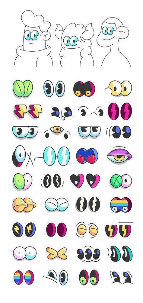 2d Cartoon Eyes Collection, Cartoon Face Illustration, Vector Digital Drawing Style#Digitalartcartoonstyle #Digitalart #Digitalartcartoon  #Digitalartcartoonstyleboy #Digitalartcartoonstylegirl #Digital  #Digitalartcartoonstyleanime #Digitalartcartoonstylesketch 2d Cartoon, Doodle Characters, Eye Illustration, Drawing Cartoon Faces, Cartoon Style Drawing, Portraits Art, Cartoon Face, Cartoon Eyes, Face Illustration