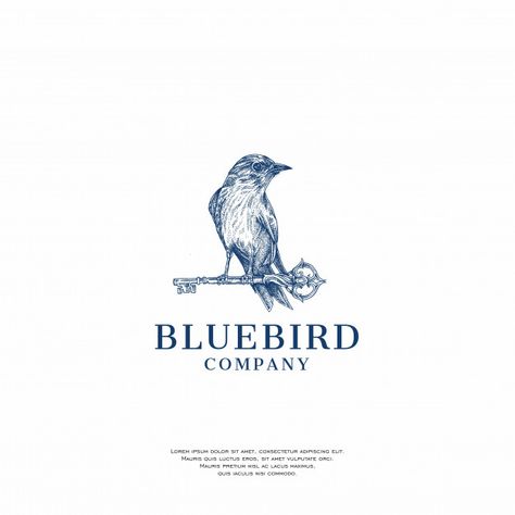 Handrawn blue bird logo | Premium Vector #Freepik #vector #logo #abstract #nature #bird Bird Branding, Birds Graphic Design, Birds Logo, Bird Logo, Blue Branding, Logo Bird, Blue Bird Logo, Logo Bird Design, Bird Logo Inspiration