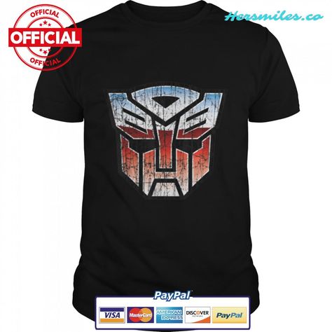 US Transformers + Logo Autobot Distressed 01_H T-Shirt Check more at https://hersmiles.co/product/us-transformers-logo-autobot-distressed-01h-tshirt-2252/ Transformers Logo, Visa Mastercard, Trending Shirts, Tshirt Logo, Transformers, Mens Graphic, Mens Graphic Tshirt, ? Logo, Mens Tops