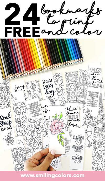 Color Bookmarks, Printable Coloring Bookmarks, Bookmarks To Print, Coloring Bookmarks Free, Free Bookmarks, Free Printable Bookmarks, Bookmark Crochet, Coloring Bookmarks, Inspirational Printables