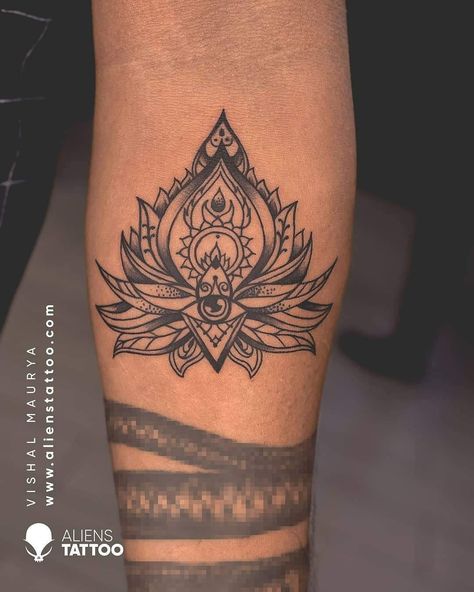 Mens Lotus Tattoo, Lotus Flower With Eye Tattoo, Masculine Lotus Tattoo, Mens Lotus Flower Tattoo, Spiritual Lotus Tattoo, Lotus Flower Tattoo Men, Tattoos That Represent Growth, Lotus Tattoo Men, Tattoo That Represents Growth