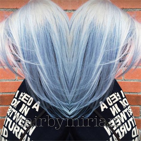 Ice Blue Hair, Silver Blue Hair, Sky Blue Hair, Icy Hair, Blue Purple Hair, Ice Hair, Light Blue Hair, Icy Blonde, Hair Pomade