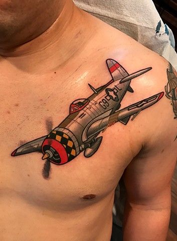 Fighter Jet Tattoo, Jet Tattoo, Aviation Tattoo, Airplane Tattoo, Americana Tattoo, Gang Tattoos, Plane Tattoo, Patriotic Tattoos, Airplane Tattoos