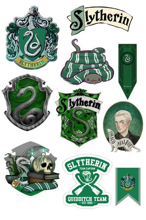 Slytherin Aesthetic Sticker, Harry Potter Journal Stickers, Green Letter Aesthetic, Slytherin Stickers Printable, Harry Potter Aesthetic Stickers, Slytherin Journal, Hogwarts Stickers, Harry Potter Sticker, Malfoy Harry Potter