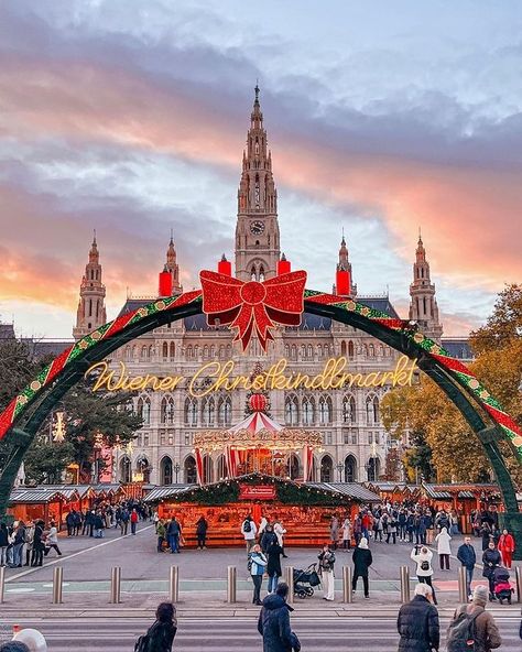 Vienna 🇦🇹 (@vienna_austria) • Instagram photos and videos Winter Wallpaper Cute, Winter Snapchat, Cute Winter Aesthetic, Vienna In Winter, Winter Aesthetic Snow, Aesthetic Snow, European Christmas, Spiced Wine, Schönbrunn Palace