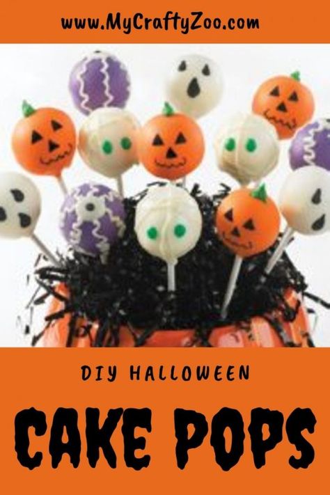 Diy Halloween Cake Pops, Halloween Cake Pop Recipes, Halloween Cakes Diy, Cute Halloween Cakes, Snack Halloween, Buffet Halloween, Biscuits Halloween, Pasteles Halloween, Halloween Deserts