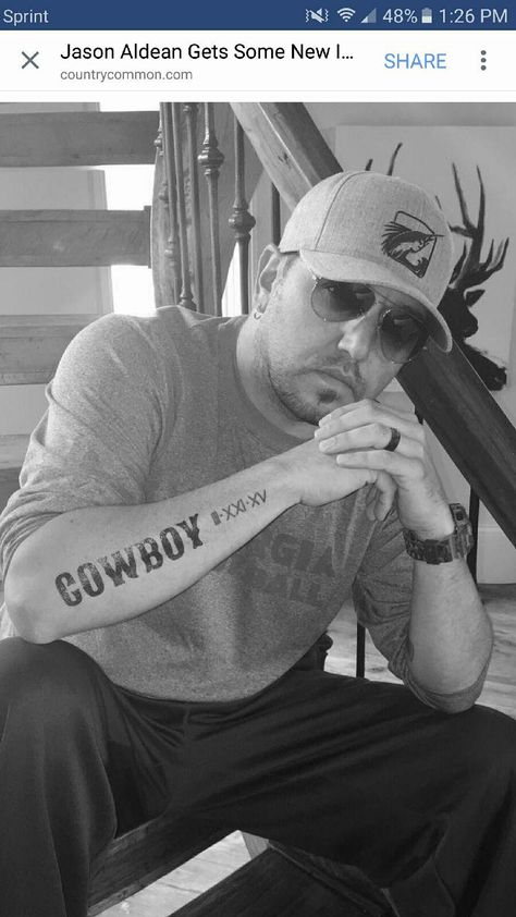 Tattoo Right Arm, Jason Aldean Tattoos, Tattoo On Arm, Jason Aldean, Tattoo Meaning, New Tattoo, Country Music Singers, Country Singers, New Me