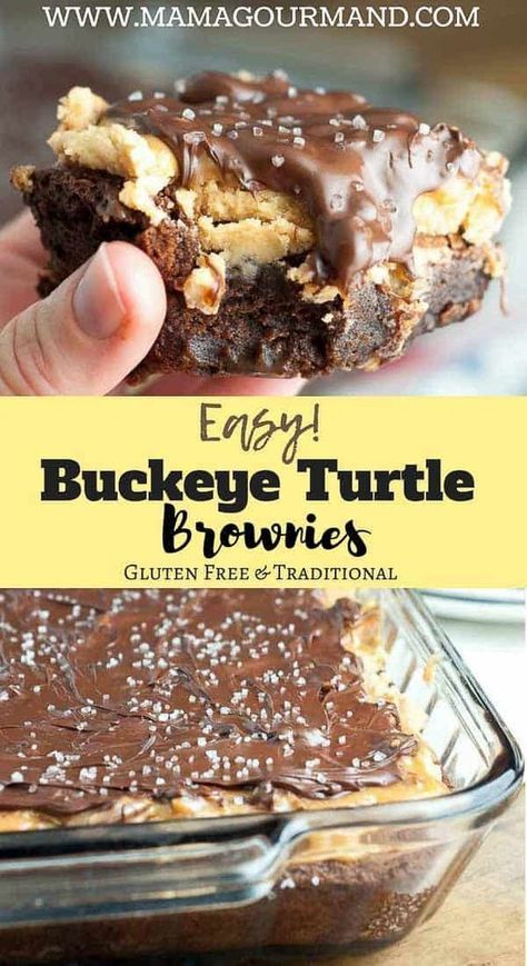 Turtle Dessert, Turtle Brownie, Turtle Brownies, Recipes Brownies, Pecan Topping, Gooey Caramel, Thanksgiving 2020, Brownie Desserts, Caramel Pecan