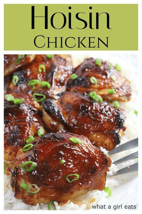 Hoisin Marinade Chicken, Sticky Hoisin Chicken, Recipes Using Hoisin Sauce, Hoisin Sauce Recipe Dishes, Hoisin Sauce Recipes, Hoison Chicken, Hoisin Sauce Chicken, Hoisin Chicken Thighs, Recipes With Hoisin Sauce