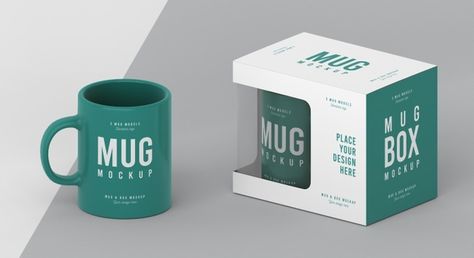 Mug Box Packaging Design, Mug Box Packaging, Mug Packaging Ideas, Mug Cake Ideas, Mug Packaging, Cup Packaging, Stacking Mugs, Chef Dishes, Healthy Restaurant Food