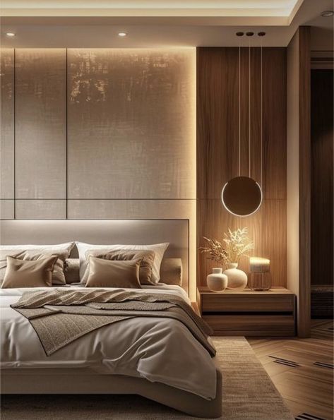 Hotel Bedroom Design, Interior Hotel, Japandi Bedroom, Bedroom Wall Designs, Hotel Interior Design, Modern Bedroom Design, Bedroom Furniture Design, Master Bedrooms Decor, Contemporary Bedroom