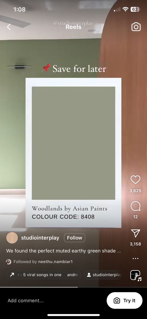 Nippon Paint Color Code, Asian Paints Wall Colors, Asian Paints Colour Codes, Asian Paints Colour Shades, Green Room Colors, Asian Paints Royale, Colour Combinations Interior, Asian Paints Colours, Ceiling Paint Colors