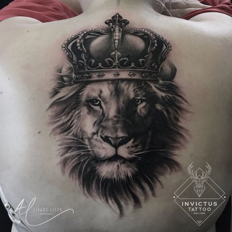 Lion king tattoo. #lionking #lion #liontattoo #oslo #norway | By B-Grey | Done at Dimension Ink, Oslo Norway | Jun 18th 2018 | 570887 Leo Lion Tattoos, Lion Chest Tattoo, King Crown Tattoo, Lion Shoulder Tattoo, Lion Art Tattoo, Lion King Tattoo, King Tattoo, Lion Tattoo Sleeves, Mens Lion Tattoo