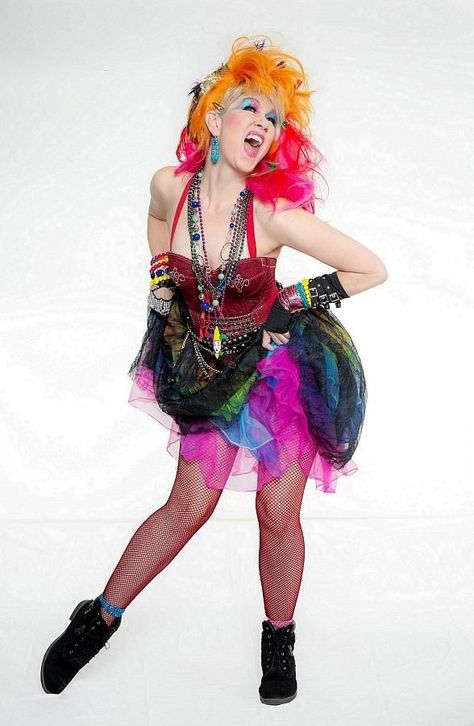 Cyndi Lauper Costume, Cindy Lauper 80's, February Fashion, Secret Cinema, 80s Party Costumes, Cindy Lauper, Tropicana Las Vegas, 80s Party Outfits, 80s Theme Party