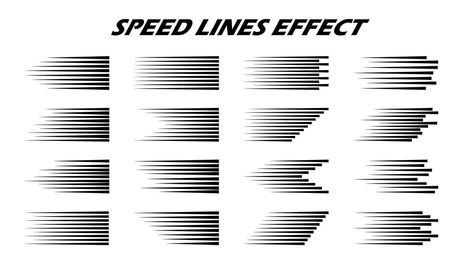 Speed Lines, The Cartoon, High Speed, Vector Art, Vector Free, Clip Art