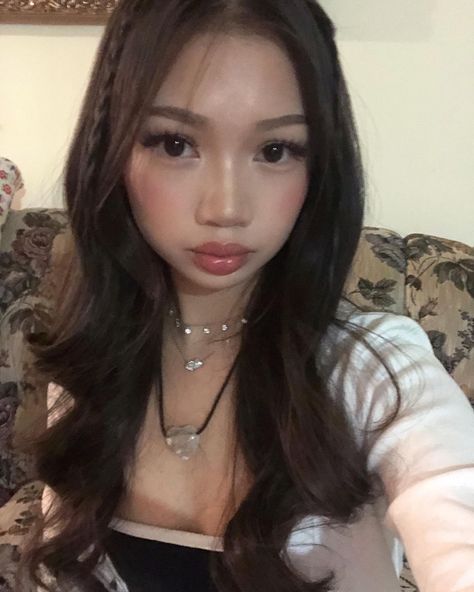 Cute Asian Makeup, Wasian Face Claim, Soft Baddie Makeup, Abg Style Makeup, Natural Makeup Aesthetic, Innocent Makeup, Bambi Makeup, Bambi Beauty, Abg Makeup