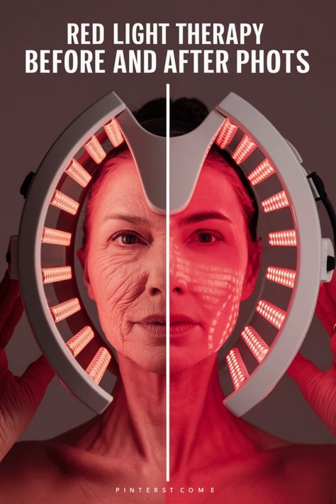 Red light therapy device showing before and after effects on a woman's face. Red Light Therapy Benefits Hair Growth, How To Use Red Light Therapy At Home, Bioptron Light Therapy, Lumebox Red Light, Diy Red Light Therapy, Red Light Therapy Before And After Faces, Redlight Therapy Benefits, Best Red Light Therapy Devices, Red Light Therapy Before And After