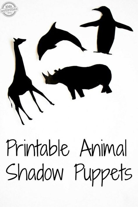 Printable Animal Shadow Puppets with the Luci Light from @DirectEnergy! #GiveBrighter #ad Puppet Printable, Animal Shadow, Puppet Template, Shadow Puppets, Printable Templates, Puppets, Animals